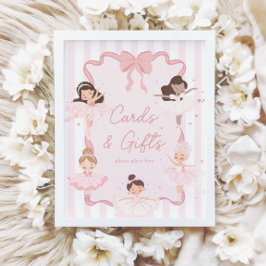 Tutu Cute Girls' andra Ballerinakort och presentte Poster