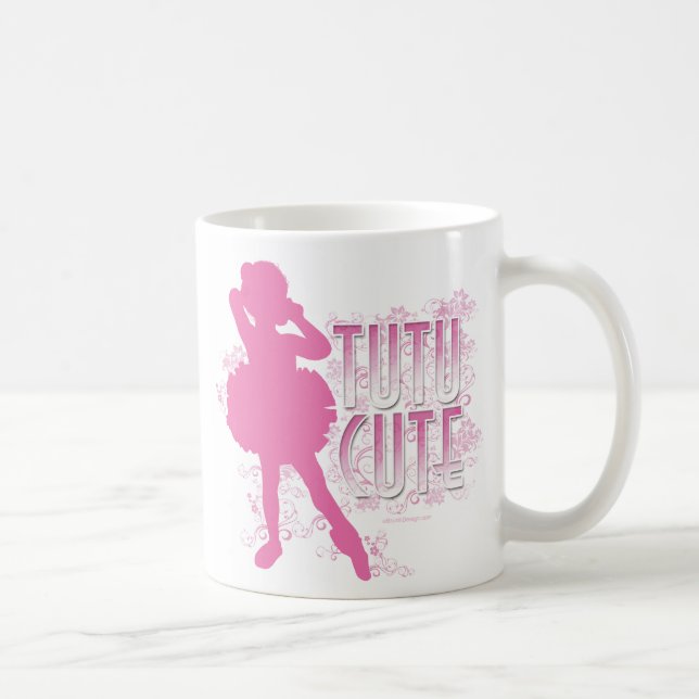 Tutu Cute (Rosa)-kaffe Mugg (Höger)
