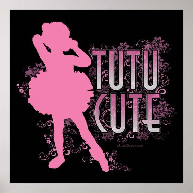 Tutu Cute (Rosa) Poster (Framsidan)