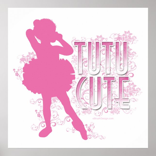 Tutu Cute (Rosa) Poster (Framsidan)