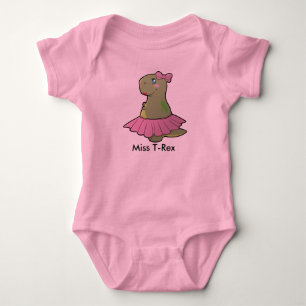 Tutu för flickaDinosaurFröcken T-Rex Bodysuit Tee Shirt