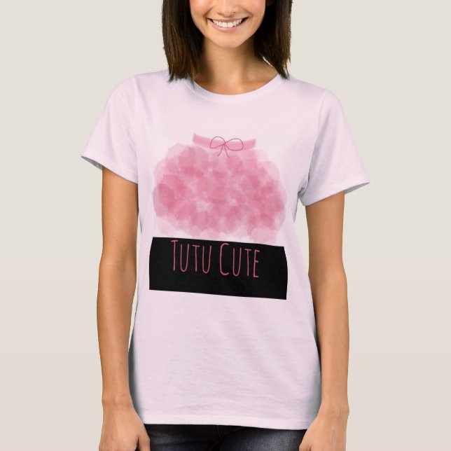 Tutu gullig t.shirt t shirt (Framsida)