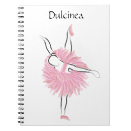 Tutu Kärlek Ballerina Notebook Dulcinea Anteckningsbok Med Spiral