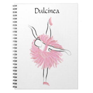 Tutu Kärlek Ballerina Notebook Dulcinea Anteckningsbok Med Spiral