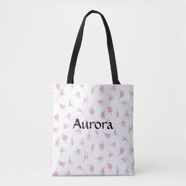 Tutu Kärlek Ballerina Tote Bag Tygkasse (Framsida)