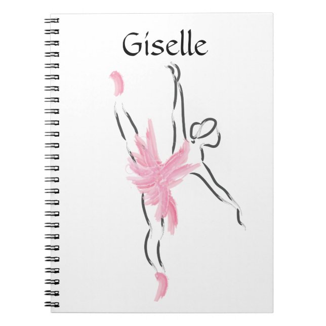 Tutu Kärlek Notebook Giselle Anteckningsbok Med Spiral (Framsidan)