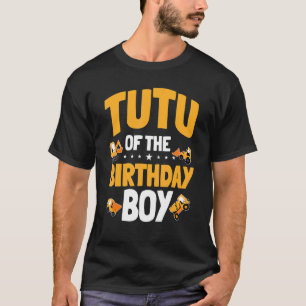 Tutu of the Birthday Boy Construction Worker Bday T Shirt