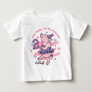 Tutu Piggy 2:a födelsedagen Anpassningsbar Tröja