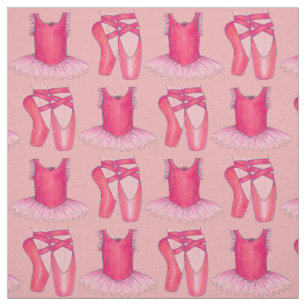 Tutu Pointe Shoe Rosa Ballet Ballerina Dance Class Tyg