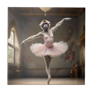 "Tutu-rific! "Gibbons graciana Pirouette" Kakelplatta