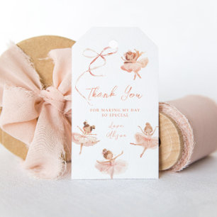 Tutu Söt Ballerina Födelsedag Presentetikett