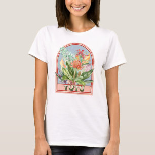 Tutu Vintage Blommigt Grandmor T Shirt