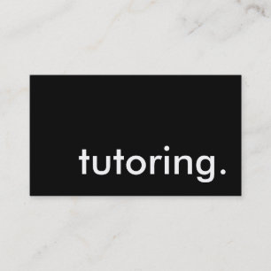 Tuturorering. Visitkort
