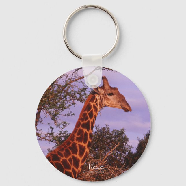 Tutwa, Giraffe i Tetswana, Keychain Nyckelring (Framsida)