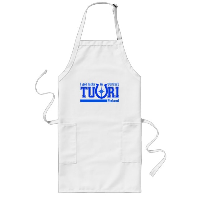 Tuuri Finlands apron - välj stil Långt Förkläde (Framsidan)
