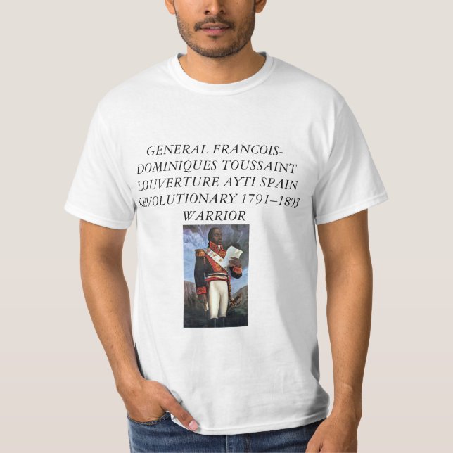 TUUSSAINT LOUVERTURE AYTI REVOLUTION T SHIRT (Framsida)