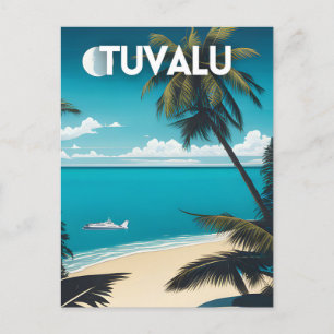 Tuvalu Beach Travel Vykort