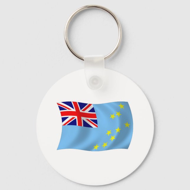 Tuvalu Flagg Nyckelring (Framsida)