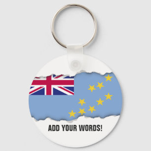 Tuvalu flagga nyckelring