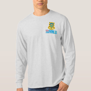 Tuvalu Flagga och Jacka av Arm Patriotic T Shirt