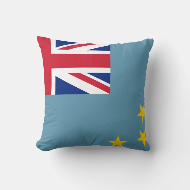 Tuvalu-Flagga (Tuvalan) Kudde (Framsida)