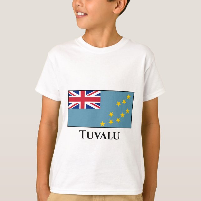 Tuvalu-Flagga (Tuvalan) T Shirt (Framsida)
