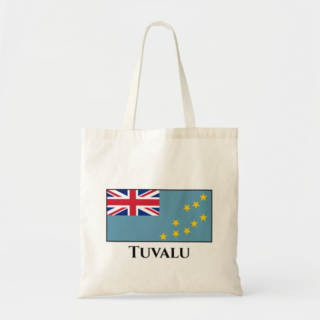 Tuvalu-Flagga (Tuvalan) Tygkasse (Framsidan)