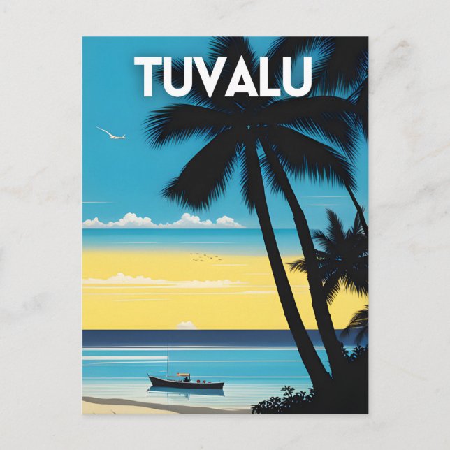 Tuvalu Resor Poster Vykort (Framsida)