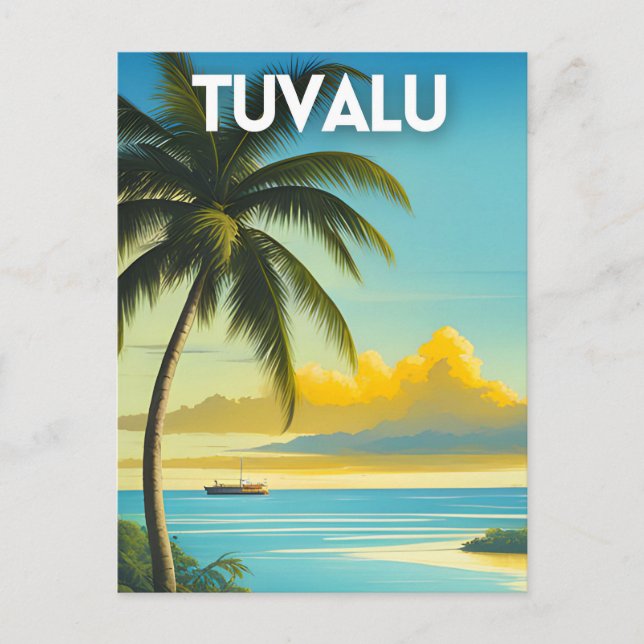Tuvalu Travel Vykort (Framsida)