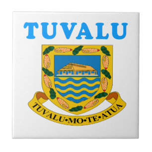 Tuvalu vapenskölddesigner kakelplatta
