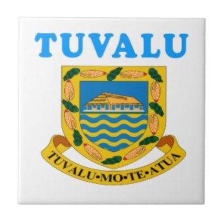 Tuvalu vapenskölddesigner kakelplatta