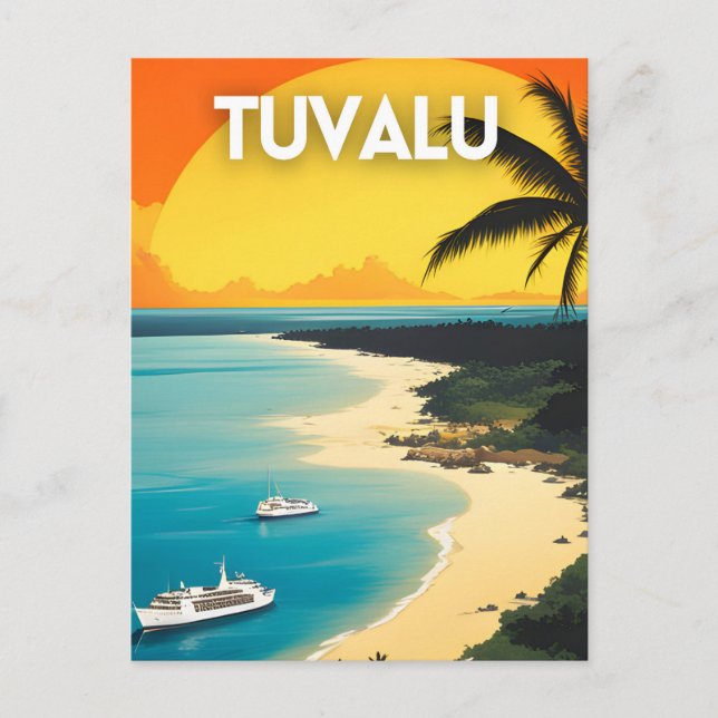 Tuvalu Vykort (Framsida)