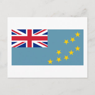 Tuvalu-vykort (Tuvalan Flagga) Vykort