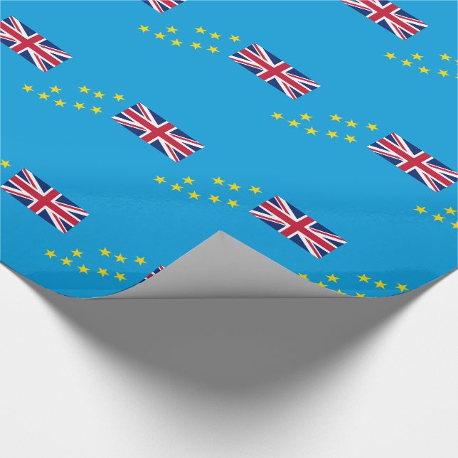Tuvalus flagga presentpapper (Hörn)