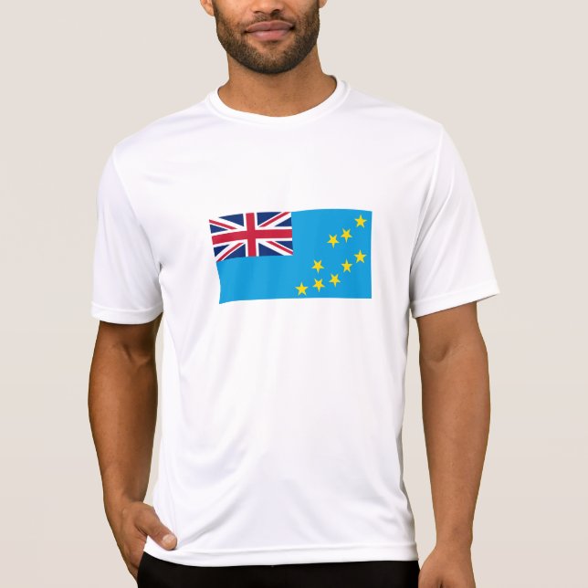 Tuvalus flagga t shirt (Framsida)