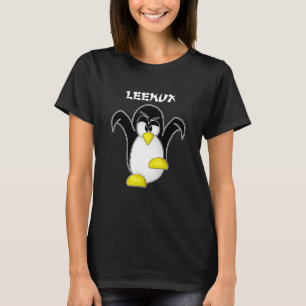 Tux Linux Leenux Penguin Nerd Computer Freak Hacke T Shirt