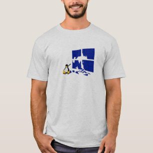 Tux, Linux Penguin Gets Medieval T Shirt