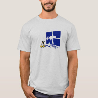 Tux, Linux Penguin Gets Medieval T Shirt