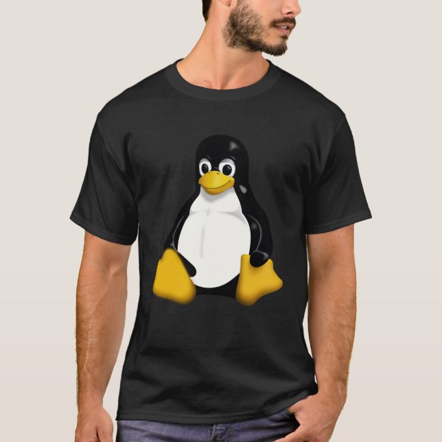 Tux Linux Penguin T Shirt (Framsida)