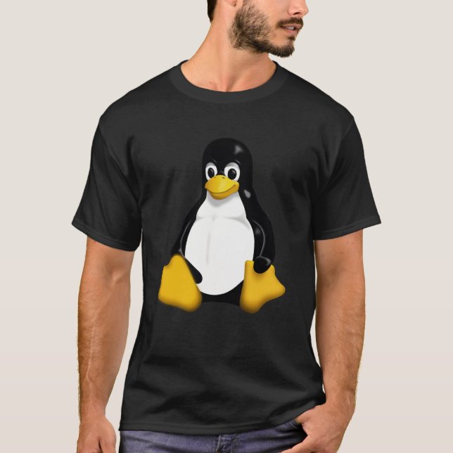 Tux Linux Penguin T Shirt (Framsida)