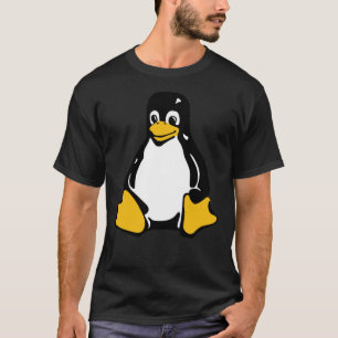 Tux Mascot T-Shirt Penguin Linux Logotyp Classic T