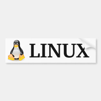 Tux med Linux Bildekal