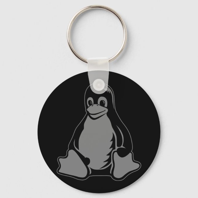Tux Penguin - (Linux, Open Source, Copyleft, FSF) Nyckelring (Framsida)