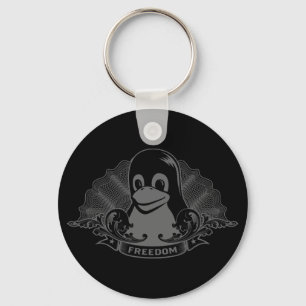 Tux Penguin - (Linux, Open Source, Copyleft, FSF) Nyckelring