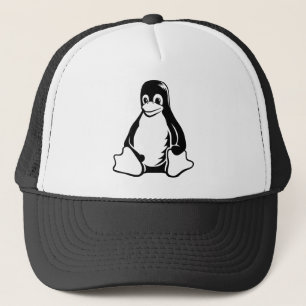 Tux Penguin - (Linux, Open Source, Copyleft, FSF) Truckerkeps