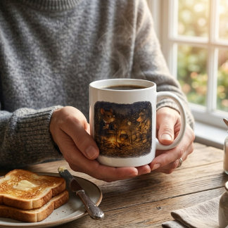 Tux & Twitch Lägereldkväll Kaffemugg