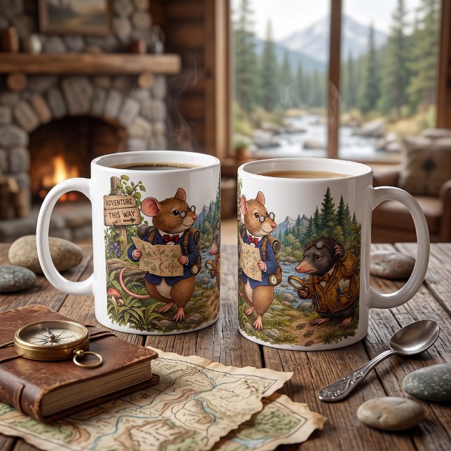 Tux & Twitch Skogsäventyr Kaffemugg (Skapare uppladdad)