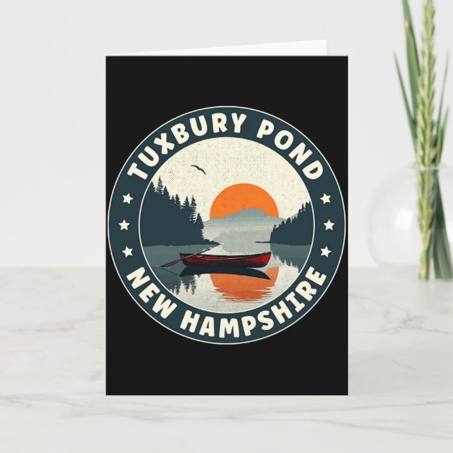 Tuxbury Nd New Hampshire Sunset T Shirt  Kort (Framsida)