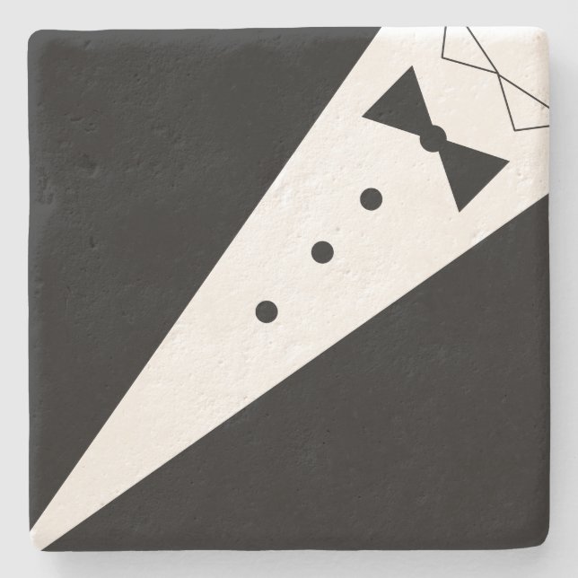 Tuxcedo Underläggs Stenunderlägg (Framsidan)