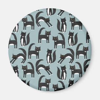 Tuxedo Black and White Cats Magnet